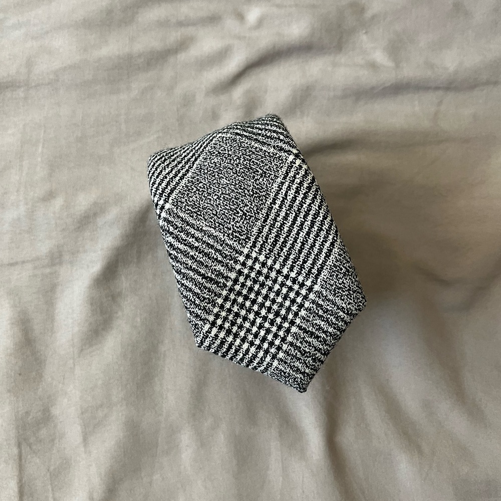 Alexander Olch Prince of Wales Glen Plaid Wool Slim Tie